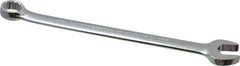 Proto - 18mm 12 Point Combination Wrench - 15° Offset Angle, 10-1/2" OAL, Steel, Chrome Finish - Apex Tool & Supply