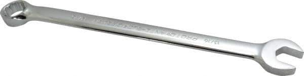 Proto - 13/16" 12 Point Offset Combination Wrench - 15° Offset Angle, 11-7/8" OAL, Steel, Chrome Finish - Apex Tool & Supply