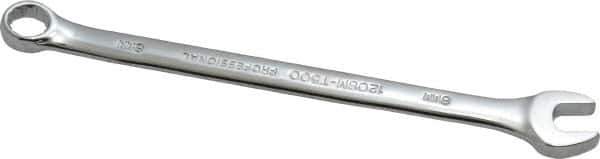 Proto - 8mm 12 Point Offset Combination Wrench - 15° Offset Angle, 5" OAL, Steel, Chrome Finish - Apex Tool & Supply