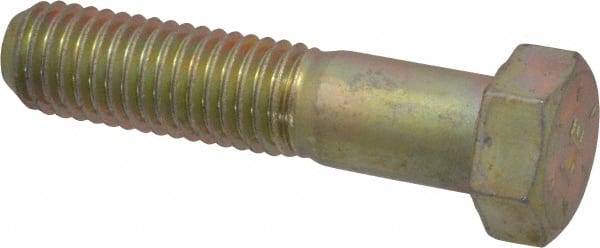 Made in USA - 9/16-12 UNC, 2-1/2" Length Under Head Hex Head Cap Screw - Apex Tool & Supply