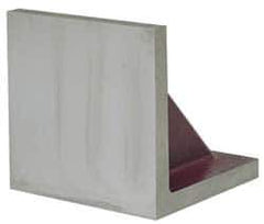 Suburban Tool - 10" Wide x 10" Deep x 10" High Cast Iron Machined Angle Plate - Standard Plate, Flat Surface, Double Web, 1" Thick, Single Plate - Apex Tool & Supply