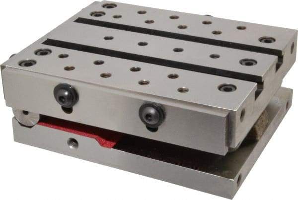 Suburban Tool - 6" Long x 5" Wide x 2-1/4" High, Precision Steel Sine Plate - Square to within 0.0002", 0.0002" Tolerance, 3/8-16 Hole - Apex Tool & Supply