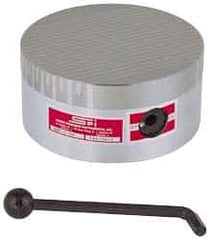 Suburban Tool - Fine Pole Round Permanent Magnetic Rotary Chuck - 7-3/4" Wide x 2-15/16" High, Ceramic - Apex Tool & Supply
