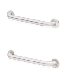 Bradley - Washroom Partition Stainless Steel Grab Bar - 42 Inch Long, Compatible with Shower and Toilet Stalls - Apex Tool & Supply