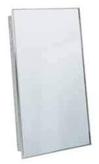 Bradley - 3 Shelf Recessed Mount Stainless Steel Medicine Cabinet - 30-5/8" High x 17-1/8" Wide x 4" Deep, Adjustable Shelves - Apex Tool & Supply