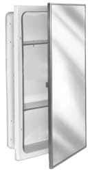 Bradley - 3 Shelf Recessed Mount Metal Medicine Cabinet - 26" High x 16" Wide x 4-1/2" Deep, Adjustable Shelves - Apex Tool & Supply