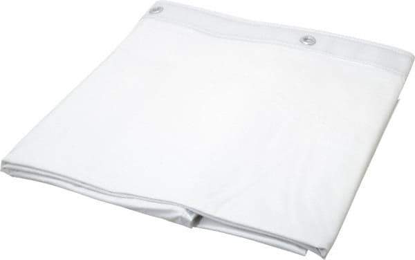 Bradley - Nylon-Reinforced Vinyl Shower Curtain - 72" High x 72" Wide, Antibacterial - Apex Tool & Supply