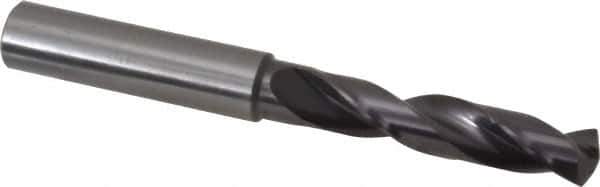 Guhring - 0.4055" 140° Spiral Flute Solid Carbide Screw Machine Drill Bit - FIREX Finish, Right Hand Cut, 55mm Flute Length, 102mm OAL, SU Point, Straight Shank - Apex Tool & Supply
