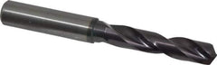 Guhring - 13/32" 140° Spiral Flute Solid Carbide Screw Machine Drill Bit - FIREX Finish, Right Hand Cut, 55mm Flute Length, 102mm OAL, SU Point, Straight Shank - Apex Tool & Supply