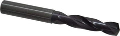 Guhring - 7/16" 140° Spiral Flute Solid Carbide Screw Machine Drill Bit - FIREX Finish, Right Hand Cut, 55mm Flute Length, 102mm OAL, SU Point, Straight Shank - Apex Tool & Supply