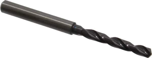 Guhring - 4.65mm 140° Solid Carbide Jobber Drill - FIREX Finish, Right Hand Cut, Spiral Flute, Straight Shank, 74.01mm OAL, SU Point - Apex Tool & Supply