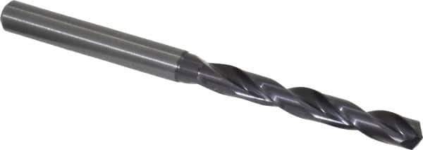 Guhring - 0.2165" 140° Solid Carbide Jobber Drill - FIREX Finish, Right Hand Cut, Spiral Flute, Straight Shank, 82mm OAL, SU Point - Apex Tool & Supply