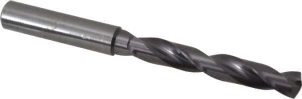 Guhring - 0.3465" 140° Solid Carbide Jobber Drill - FIREX Finish, Right Hand Cut, Spiral Flute, Straight Shank, 103mm OAL, SU Point - Apex Tool & Supply