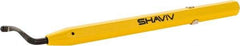 Shaviv - 2 Piece High Speed Steel Blade Hand Deburring Tool Set - E100 Blades, For Hole Edge, Straight Edge - Apex Tool & Supply
