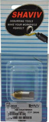Shaviv - F12 Right-Handed High Speed Steel Deburring Swivel Blade - Use on Hole Edge Surfaces, Adjustable - Apex Tool & Supply