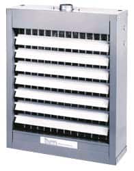 Mestek - 18" Fan Diam, 2200 CFM, Steam & Hot Water, Horizontal Hydronic Suspended Heater - Apex Tool & Supply