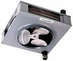 Mestek - 25-1/4" Fan Diam, 4430 CFM, Steam & Hot Water, Vertical Hydronic Suspended Heater - Apex Tool & Supply