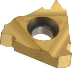 Carmex - 22IR Internal Right Hand 6 UN Laydown Threading Insert - Grade MXC, TiN Coated Carbide - Apex Tool & Supply