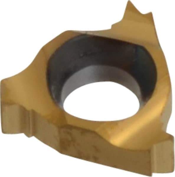 Carmex - 06IR Internal Right Hand 28 UN Laydown Threading Insert - Grade BXC, TiN Coated Carbide - Apex Tool & Supply
