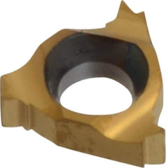 Carmex - 06IR Internal Right Hand 28 UN Laydown Threading Insert - Grade BXC, TiN Coated Carbide - Apex Tool & Supply