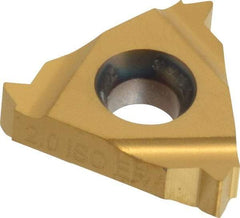 Carmex - 16ER External Right Hand ISO Laydown Threading Insert - Grade MXC, TiN Coated Carbide - Apex Tool & Supply