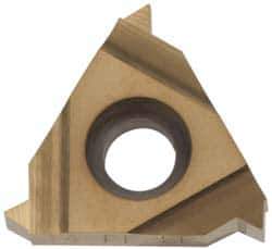 Hertel - 16ER External Right Hand 27 NPTF Laydown Threading Insert - Grade HG330TR, TiC/TiN Coated Carbide - Apex Tool & Supply