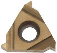 Hertel - 16ER External Right Hand 27 NPTF Laydown Threading Insert - Grade HG330TR, TiC/TiN Coated Carbide - Apex Tool & Supply