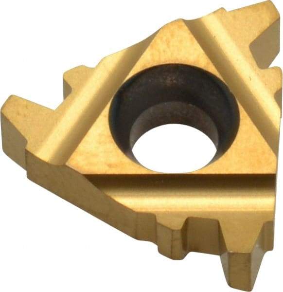Carmex - 16ER External Right Hand 8 Acme Laydown Threading Insert - Grade BXC, TiN Coated Carbide - Apex Tool & Supply