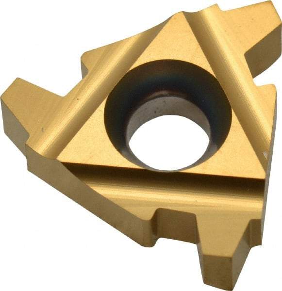 Carmex - 22ER External Right Hand 5 Acme Laydown Threading Insert - Grade BXC, TiN Coated Carbide - Apex Tool & Supply