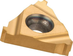 Carmex - 16ER External Right Hand 12 Stub Acme Laydown Threading Insert - Grade MXC, TiN Coated Carbide - Apex Tool & Supply