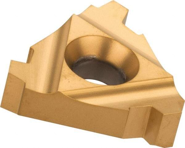 Carmex - 22ER External Right Hand 5 Stub Acme Laydown Threading Insert - Grade BXC, TiN Coated Carbide - Apex Tool & Supply