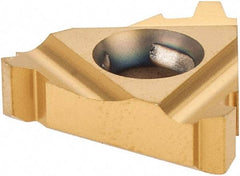 Carmex - 16IR Internal Right Hand 8 Stub Acme Laydown Threading Insert - Grade MXC, TiN Coated Carbide - Apex Tool & Supply