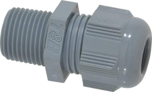 Thomas & Betts - 3/8" Trade, Nylon Threaded Straight Liquidtight Conduit Cable Gland - Noninsulated - Apex Tool & Supply
