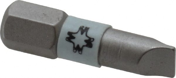 Wera - 5.5mm x 0.8mm Blade, 1/4" Drive Slotted Screwdriver Bit - Apex Tool & Supply