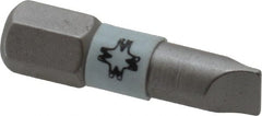Wera - 5.5mm x 0.8mm Blade, 1/4" Drive Slotted Screwdriver Bit - Apex Tool & Supply