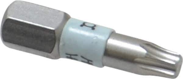 Wera - 1/4" Drive T20 Torx Screwdriver Bit - 1" OAL, Insert Bit - Apex Tool & Supply