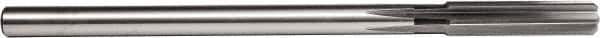 Union Butterfield - #48 High Speed Steel 4 Flute Chucking Reamer - Straight Flute, 0.072" Straight Shank, 3/4" Flute Length, 3" OAL - Apex Tool & Supply