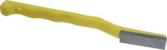 Value Collection - 400 Grit Yellow Single-Ended Boron Carbide Hand Hone - Super Fine Grade, 5-1/2" OAL, with Cutting Dimensions of 1-9/16" Length x 1/2" Wide x 3/16" High - Apex Tool & Supply
