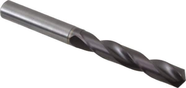 Guhring - 25/64" 140° Solid Carbide Jobber Drill - FIREX Finish, Right Hand Cut, Spiral Flute, Straight Shank, 103mm OAL, SU Point - Apex Tool & Supply