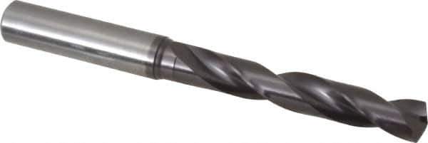 Guhring - 27/64" 140° Solid Carbide Jobber Drill - FIREX Finish, Right Hand Cut, Spiral Flute, Straight Shank, 118mm OAL, SU Point - Apex Tool & Supply