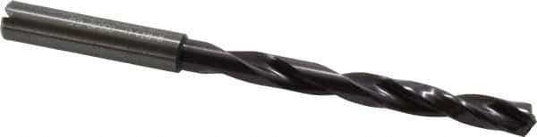 Guhring - 6.5mm, 140° Point, Solid Carbide Taper Length Drill Bit - TiAlN Finish, 66mm Flute Length, 106mm OAL, Series 5512 - Apex Tool & Supply