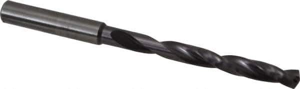 Guhring - Letter F, 140° Point, Solid Carbide Taper Length Drill Bit - TiAlN Finish, 66mm Flute Length, 106mm OAL, Series 5512 - Apex Tool & Supply