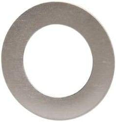 Made in USA - 0.005" Thick, 3/8" Inside x 5/8" OD, Round Shim - 5/16" Screw, Uncoated 316 Stainless Steel - Apex Tool & Supply