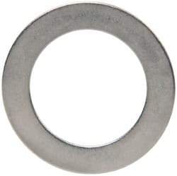 Made in USA - 0.01" Thick, 1/2" Inside x 3/4" OD, Round Shim - 7/16" Screw, Uncoated 316 Stainless Steel - Apex Tool & Supply