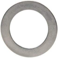 Made in USA - 0.01" Thick, 1/2" Inside x 3/4" OD, Round Shim - 7/16" Screw, Uncoated 316 Stainless Steel - Apex Tool & Supply