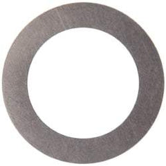 Made in USA - 0.005" Thick, 1/2" Inside x 3/4" OD, Round Shim - 7/16" Screw, Uncoated 316 Stainless Steel - Apex Tool & Supply