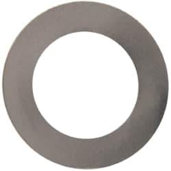 Made in USA - 0.005" Thick, 5/8" Inside x 1" OD, Round Shim - 9/16" Screw, Uncoated 316 Stainless Steel - Apex Tool & Supply