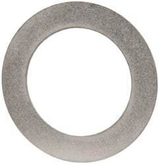 Made in USA - 0.02" Thick, 1" Inside x 1-1/2" OD, Round Shim - 7/8" Screw, Uncoated 316 Stainless Steel - Apex Tool & Supply
