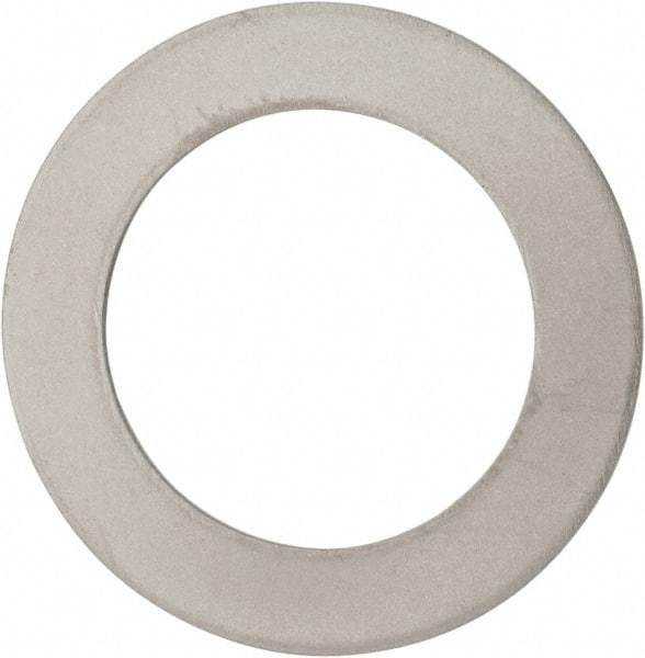 Made in USA - 0.03" Thick, 1" Inside x 1-1/2" OD, Round Shim - 7/8" Screw, Uncoated 316 Stainless Steel - Apex Tool & Supply