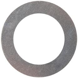 Made in USA - 0.005" Thick, 1" Inside x 1-1/2" OD, Round Shim - 7/8" Screw, Uncoated 316 Stainless Steel - Apex Tool & Supply